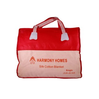 Harmony Homes Cotton Blanket 5x6.5ft Purple