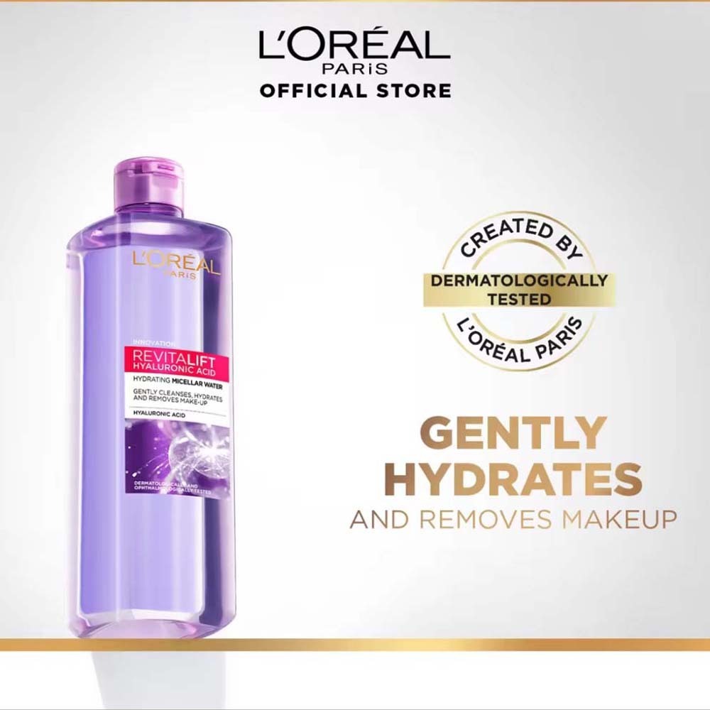 Loreal Revitalift Hyaluronic Acid Hydrating Micellar Water 400ML