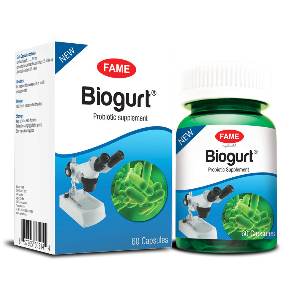 Fame Biogurt Probiotic Supplement 60Capsules