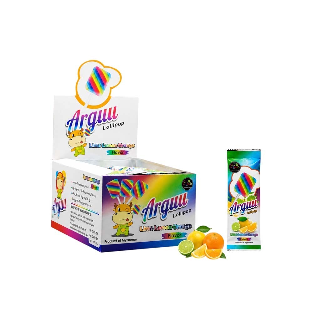 Candy Land Arguu Lime Lemon Orange Lollipop (20PCS) 200G