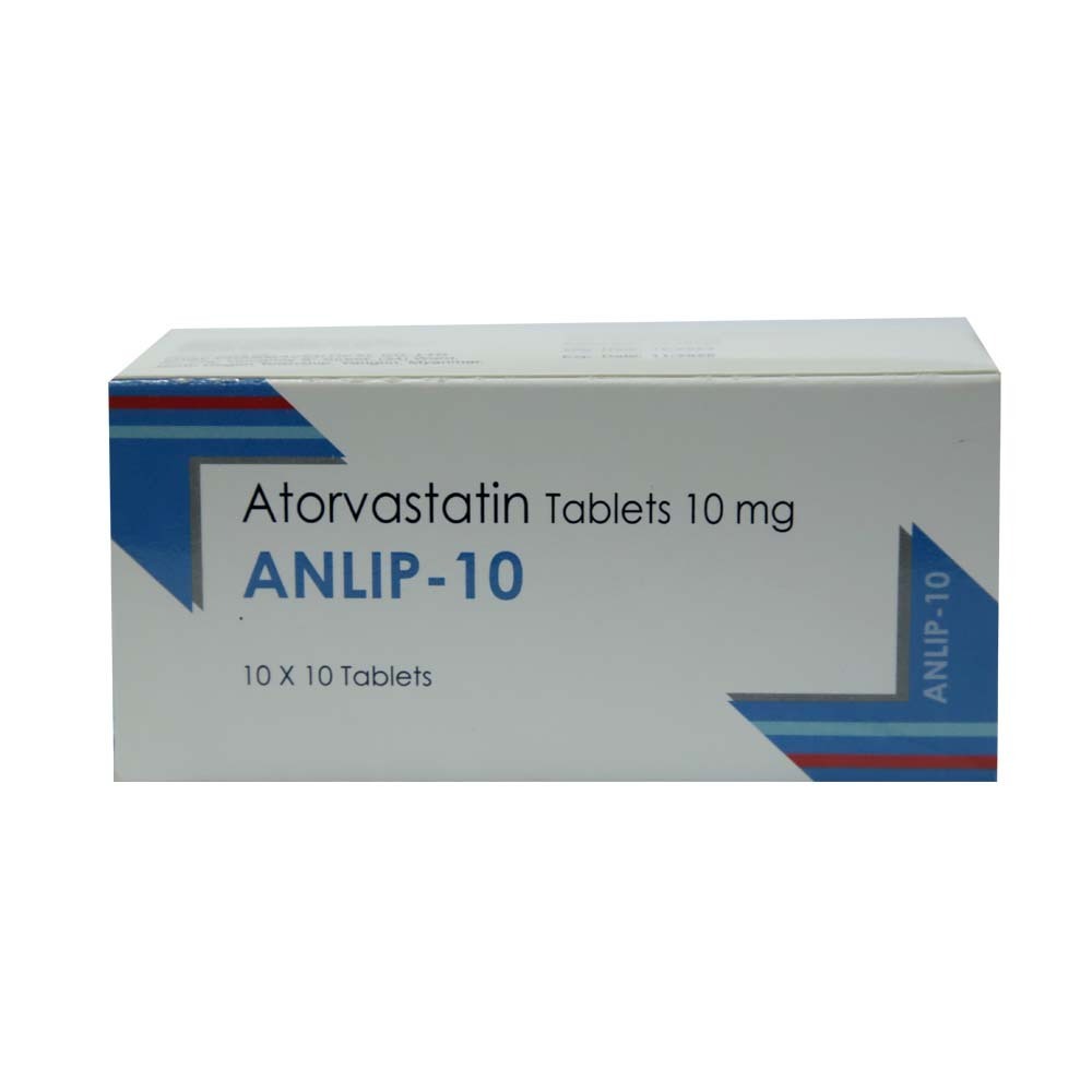 Anlip-10 Atorvastatin Tablets 10PCS x 10