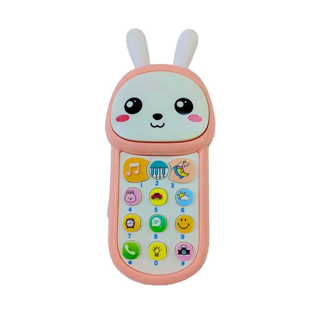 Baby Cele 0521-A Rabbit Shape Telephone 12075 Pink