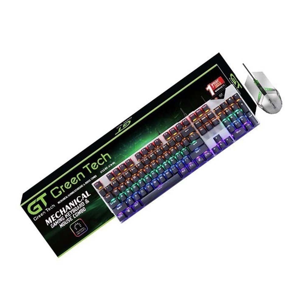 Green Tech Keyboard GTKB - M9 + GTM - M9 Black  