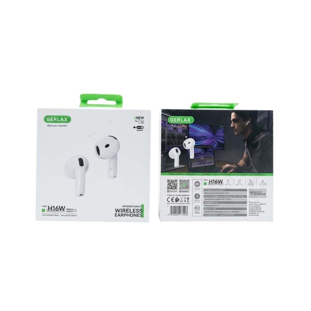 Gerlax H16 W Wireless Earphone (White)