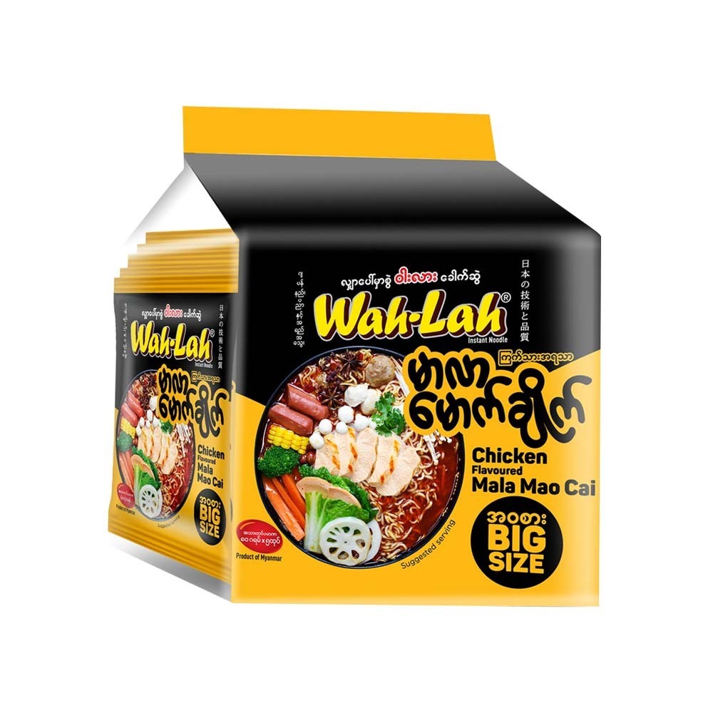 Wah Lah Inst Noodle Mala Mao Cai Chicken 80G x 5