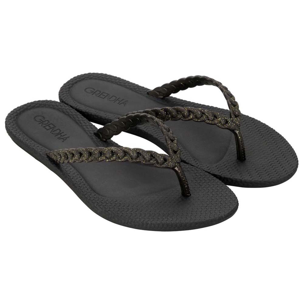 Grendha Todo Dia Glam Ad Flip (No-5) Black 119032BF19405