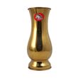 Metal Flower Vase Gold 9Inx3In