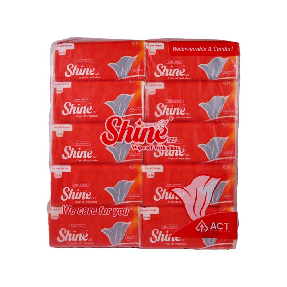 Shine Facial Tissue 3Ply 300Sheetsx10PCS