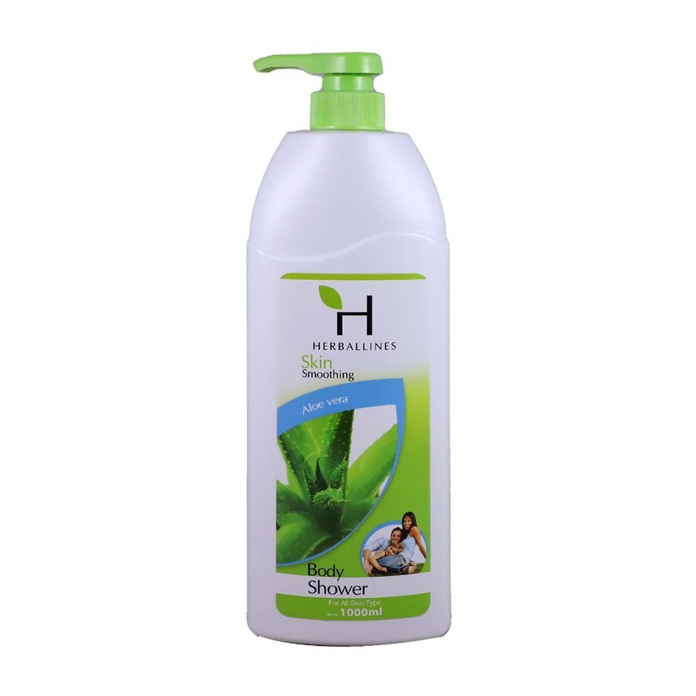 Herballines Skin Smoothing Body Shower 1000ML (Aloe Vera)