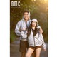 BMC Zip Hoodie 8330076 White Gray XL