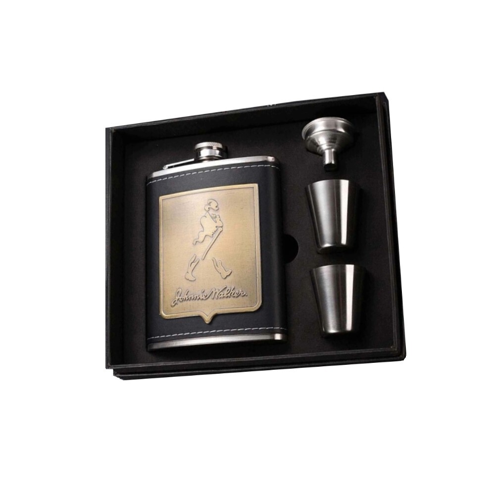 MTH Johnny Walker Leather Hip Flask