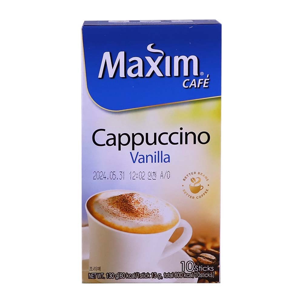 Maxim Cafe Coffee Cappuccino Vanilla 10PCS 130G