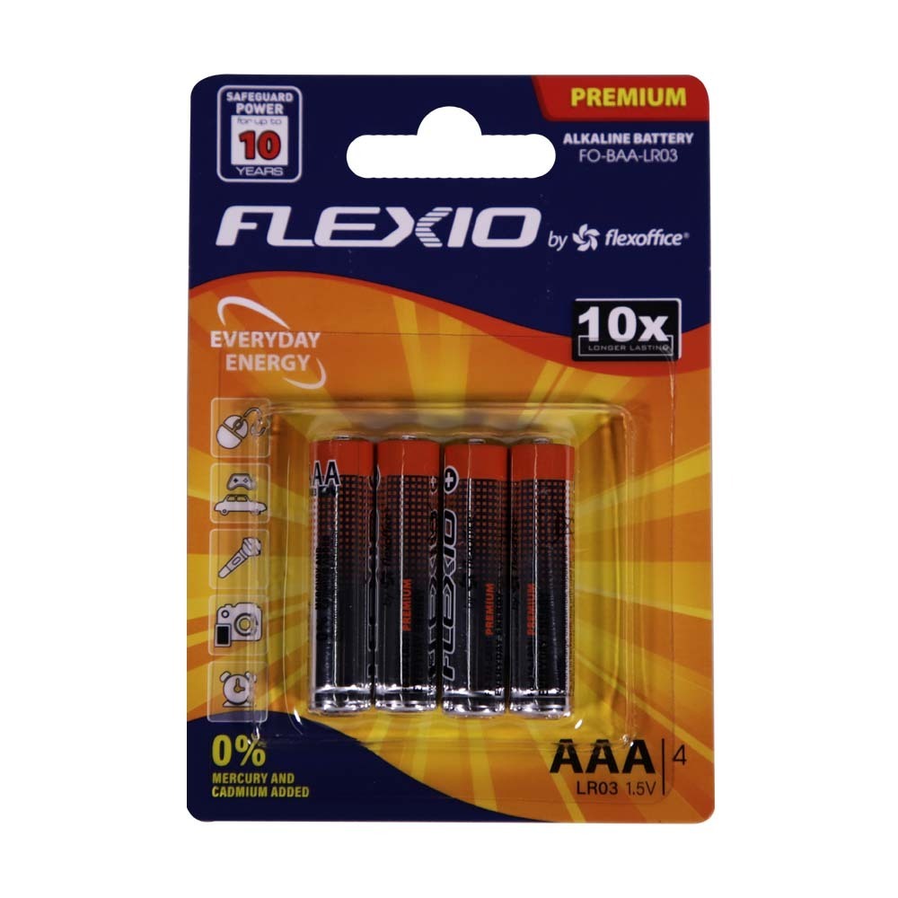 Flexio Alkaline Battery AAA 4PCS FO-BAA-LR03