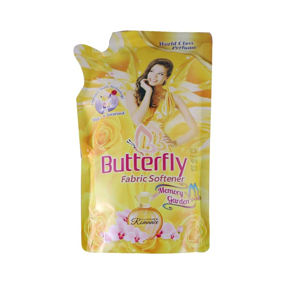 Butterfly Softener Memory Garden Yellow 600ML