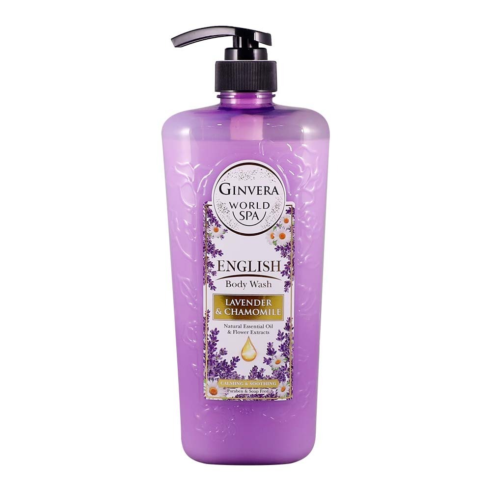 Ginvera World Spa English Body Wash 760ML (Lavender & Chamomile)