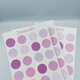 Jourcole  Circles and Dots Sticker One Sheet Journaling Deco Sticker  3.5x5inches JC0017 Purple