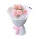 Real Flower Ribbon Baby Pink Roses Bouquet