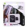 Kingston Micro Sd Memory Card 32GB 100Mbps