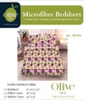 Olive Microfiber Double Bedsheet 5PCS Set OL-8777V