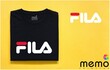 memo ygn FILA unisex Printing T-shirt DTF Quality sticker Printing-Black (Large)