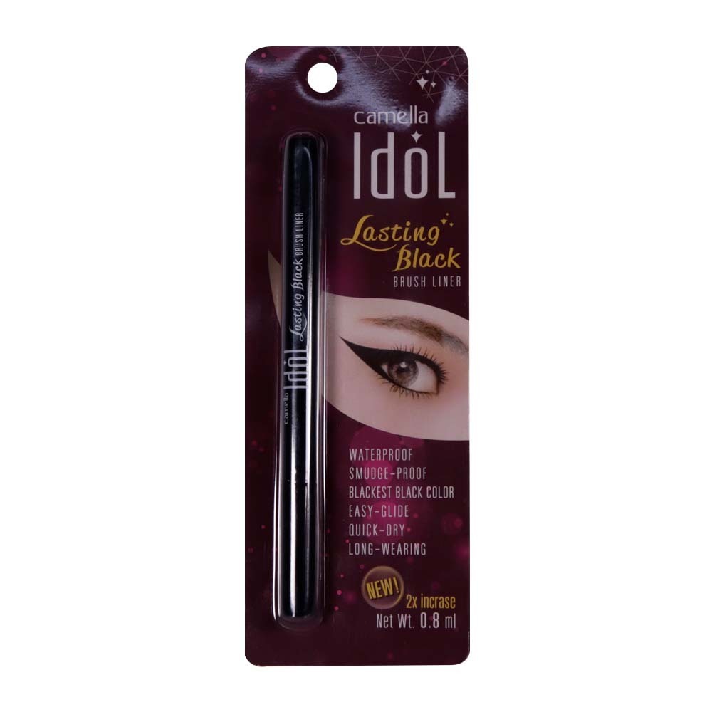 Camella Idol Brush Liner Lasting Black 0.8ML