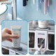 Toothpaste Squeezer with Cup Storage Rack Organizer ESS-0000765