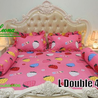 Leona Bed Sheet Double (6' x 6.5' x 9") L Double 001