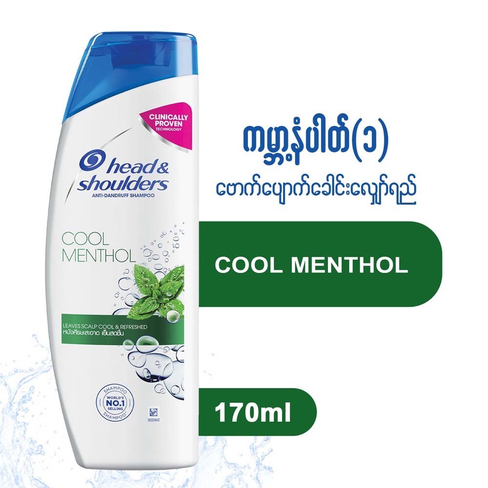 Head & Shoulders Anti Dandruff Shampoo 170ML (Cool Menthol)