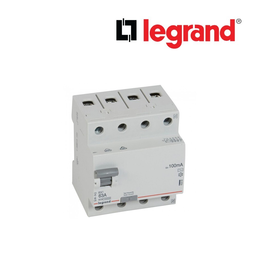 Legrand LG-RX3 RCCB 4P 63A AC 100MA  (402068) Breaker (LG-07-402068)