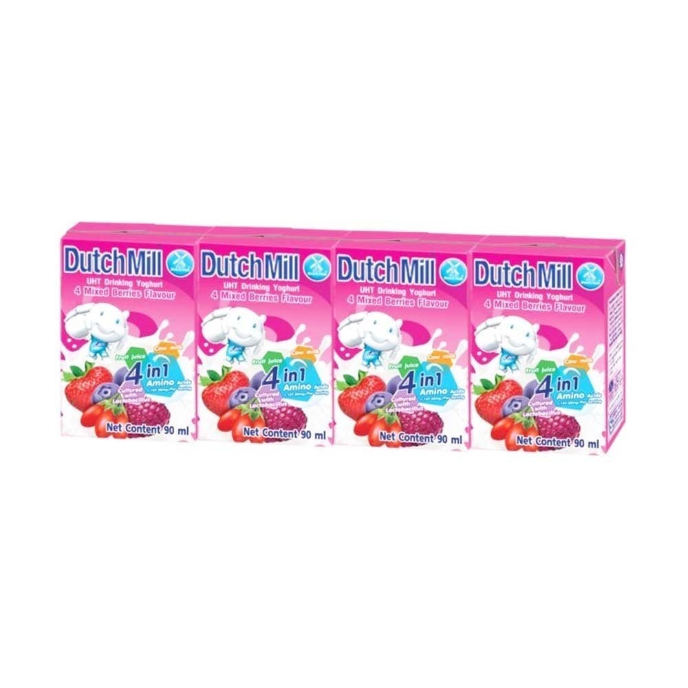 Dutch Mill Kids Yoghurt 4Mixed Berries 90MLx4