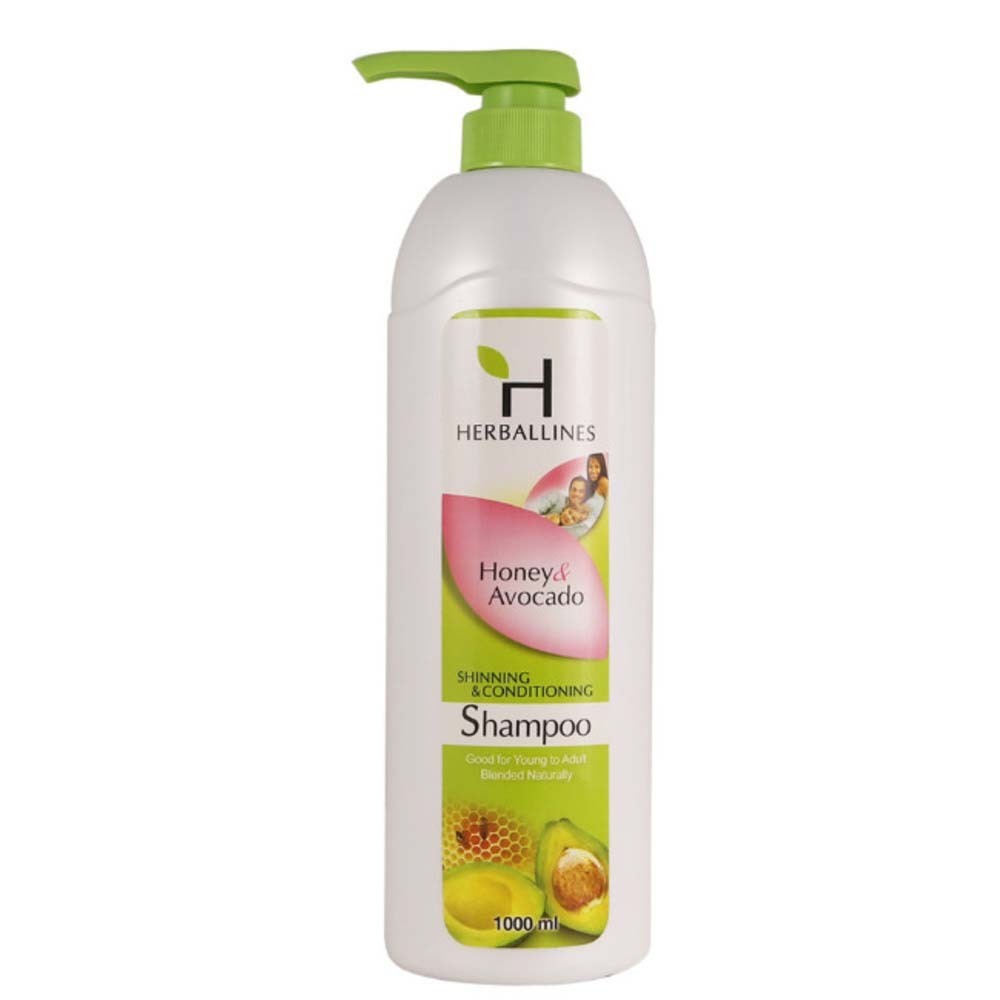Herballines Shinning & Conditioning Shampoo 1000ML (Honey & Avocado)