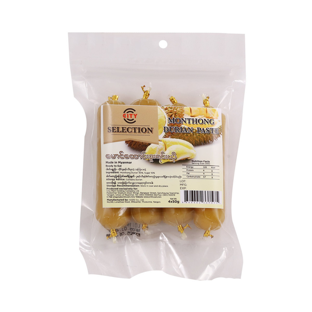 City Selection Monthong Durian Paste 4X50G