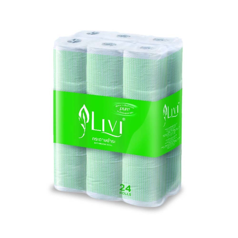 Livi Small Roll Bathroom Tissue 24Rolls (17M) 2Ply 69700063