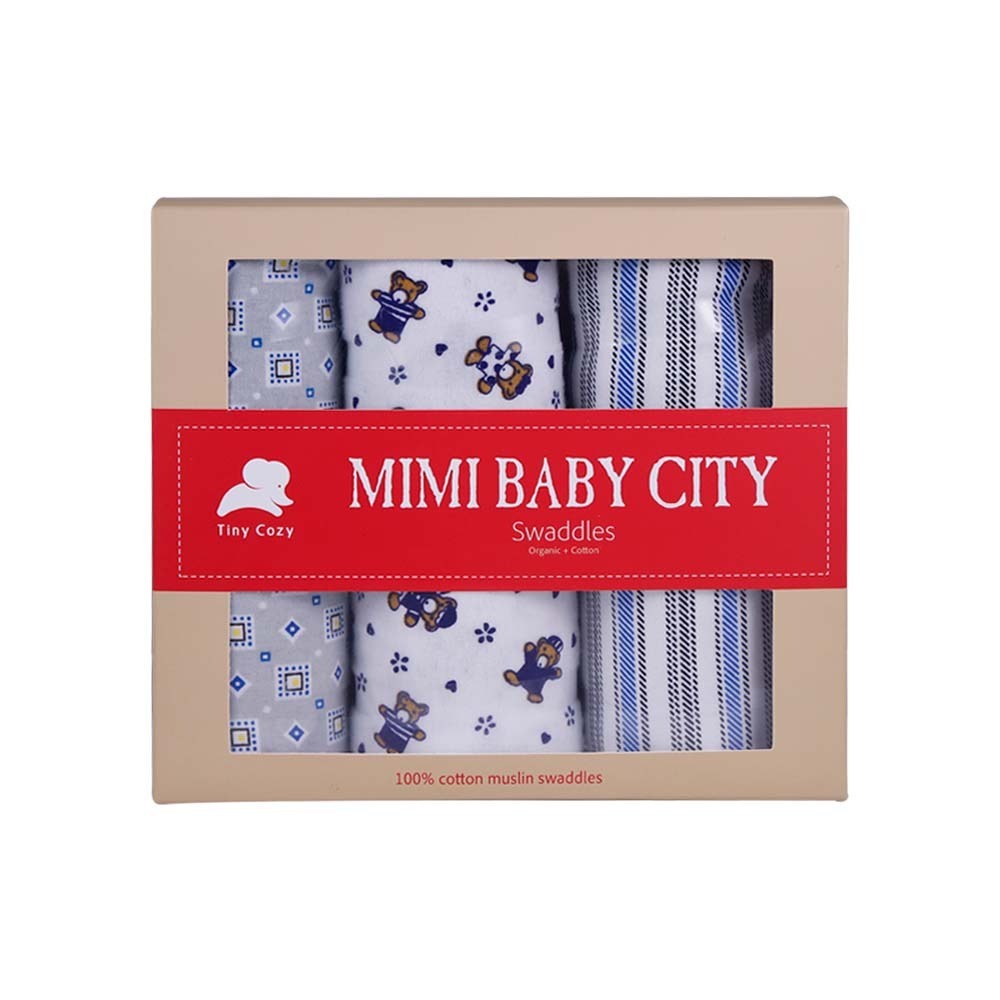 Mi Mi Baby Swaddle (Flannel Fabric) 3PCS
