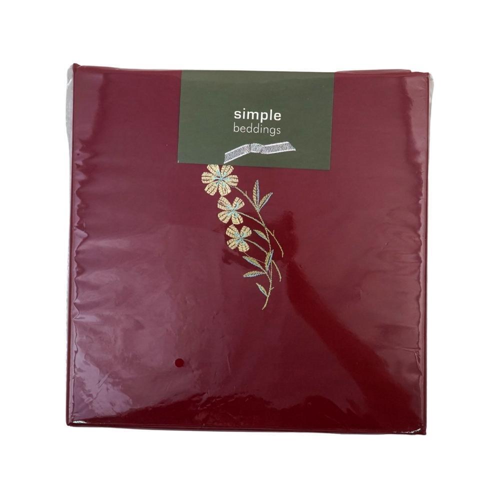 Simple Pillow Case 2PCS 19.5 x 29.5IN D-Red(Fit)