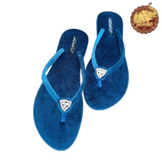 Sin Pauk Women Velvet Slipper (Design-1,No-38) F822