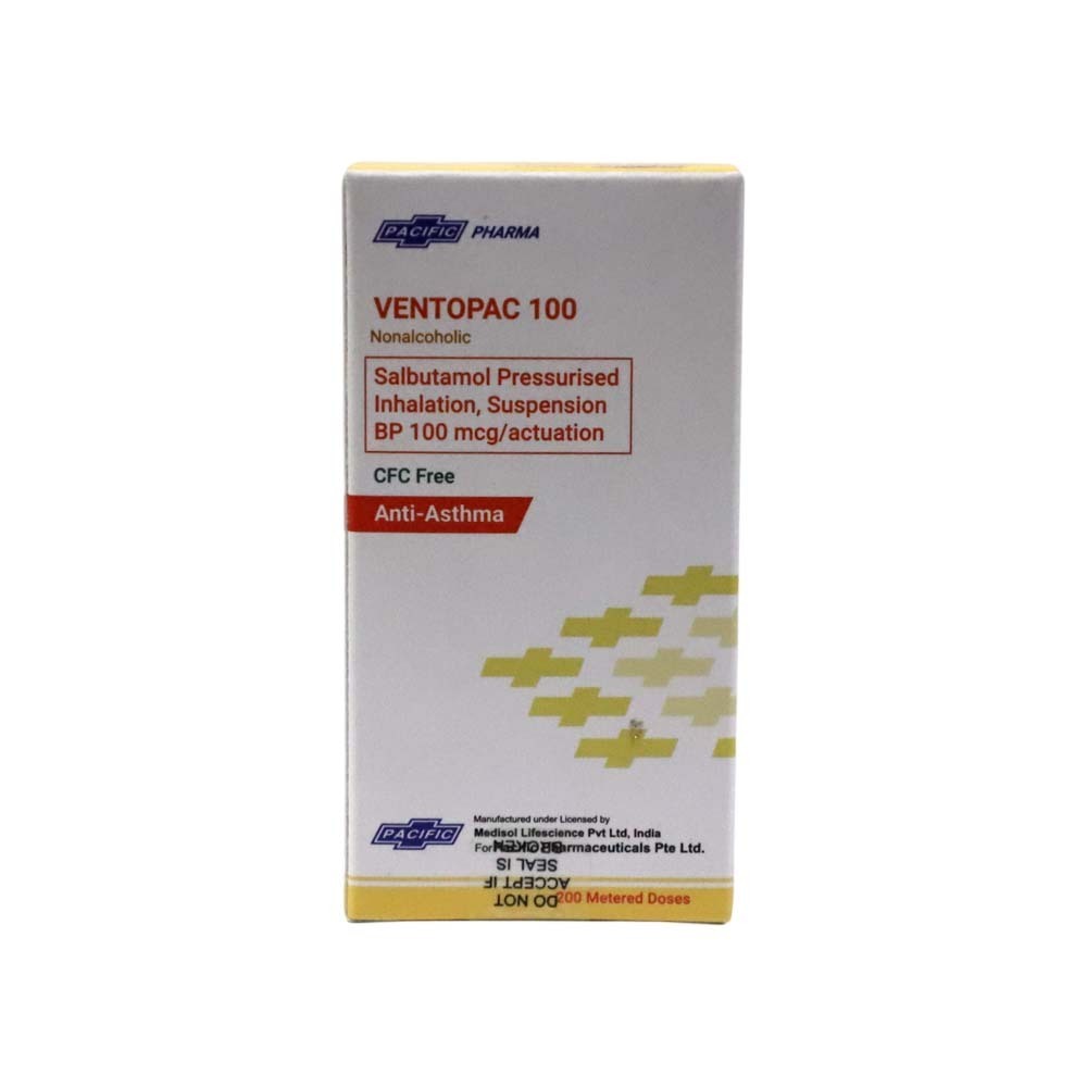 Ventopac 100 CFC Free Inhaler