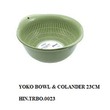Yoko Bowl & Colandar 23 Cm HIN.TRBO.0023 (252x233x112 MM Diameter - 23CM)