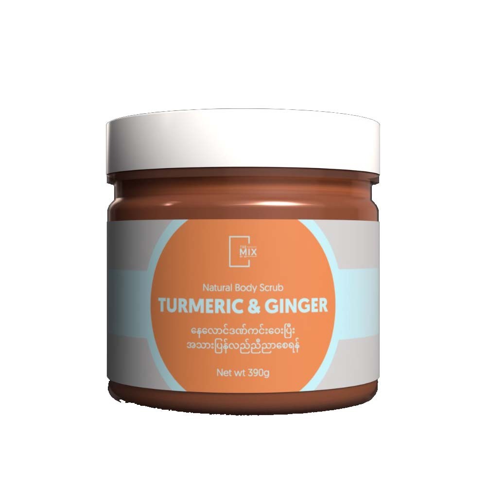 The Mix By Su Body Scrub Turmeric & Ginger with Container 390G