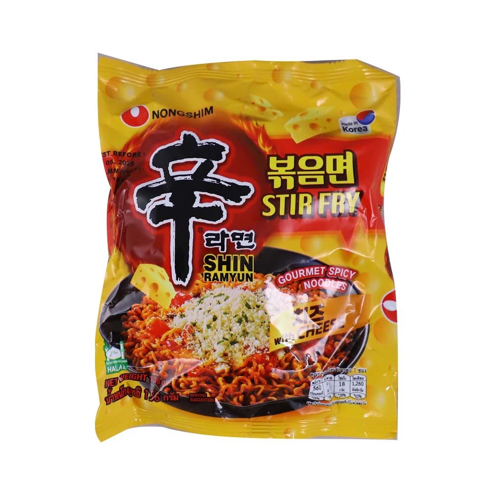 Nong Shim Shin Ramen Stir Fry Spicy Cheese 136G