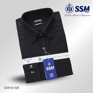 Oxford Shirt Long Sleeve Large (True Black) SSM-O-P-L-028