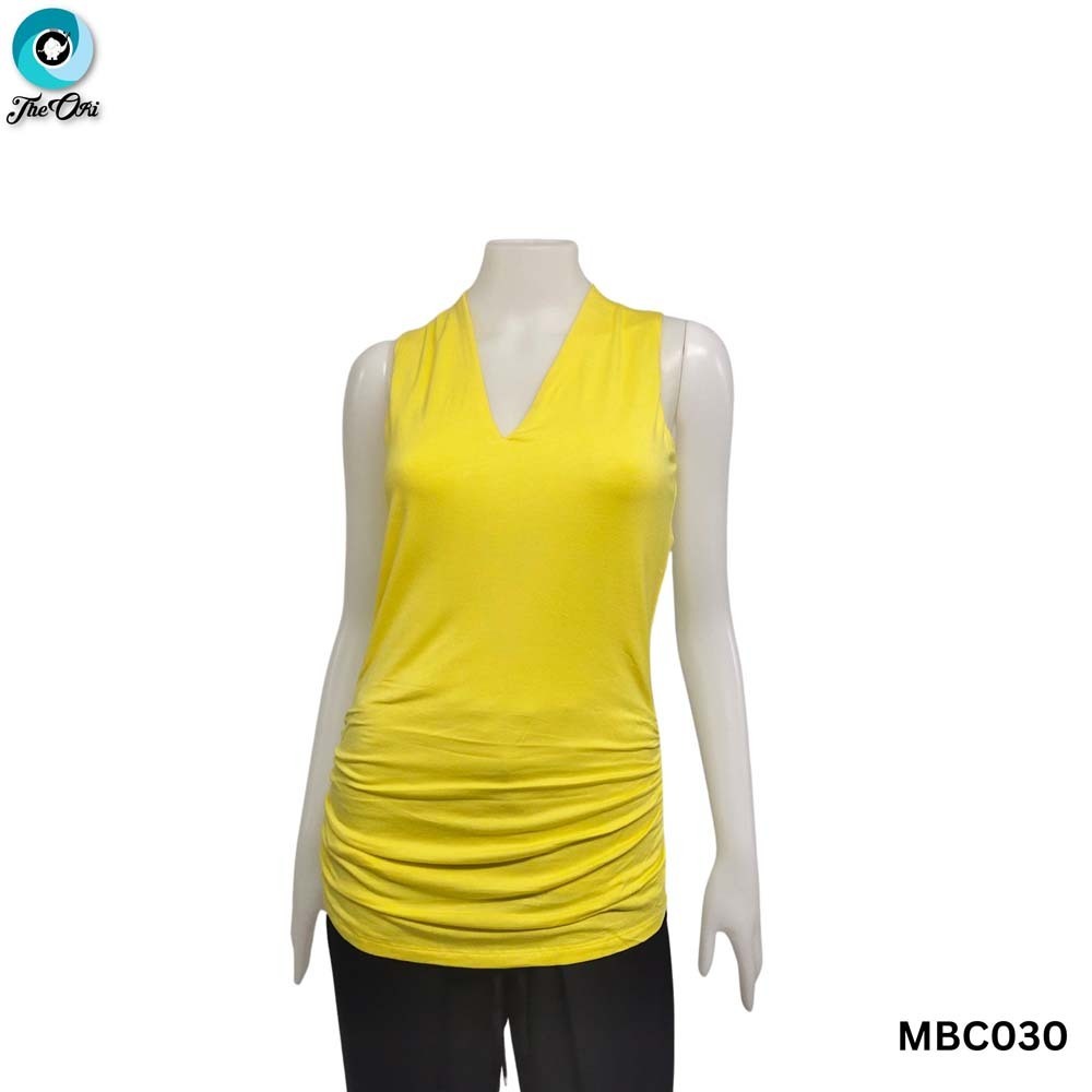 The Ori Women Sleeveless Top Yellow MBC030 Large