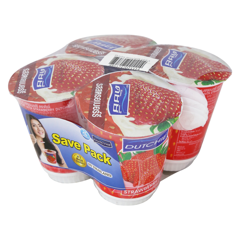 Dutchie Yoghurt Strawberry 135G 4PCS