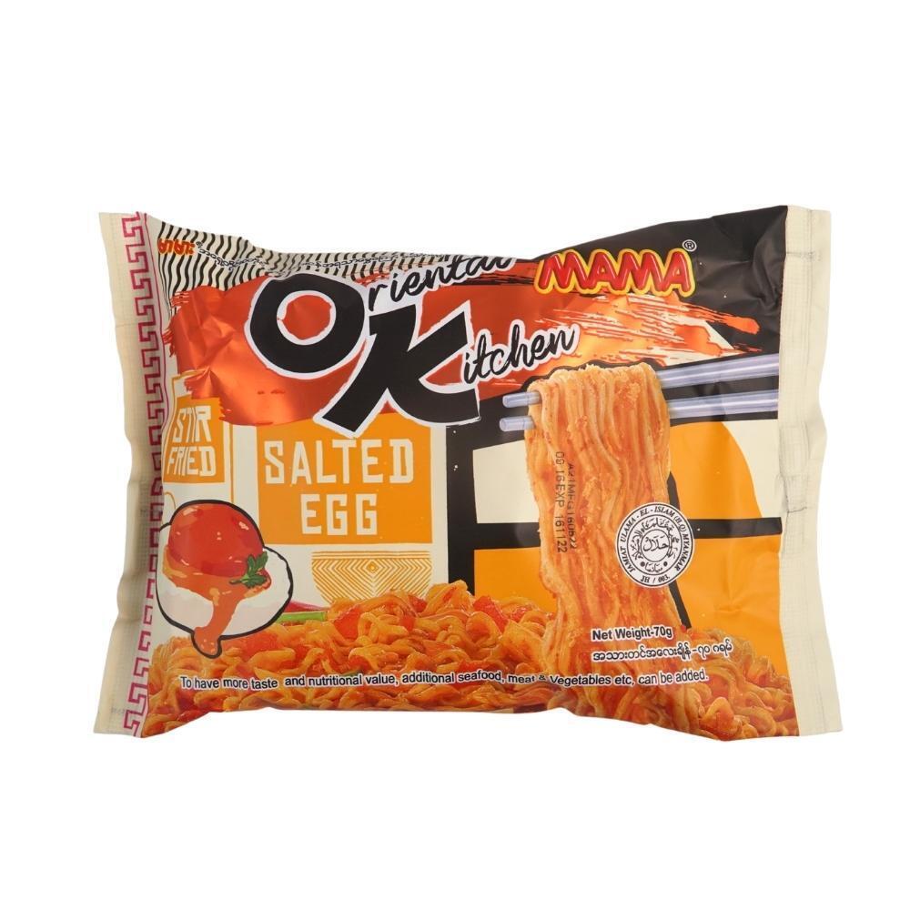 Mama Instant Noodle Oriental Kitchen Salted Egg 70G