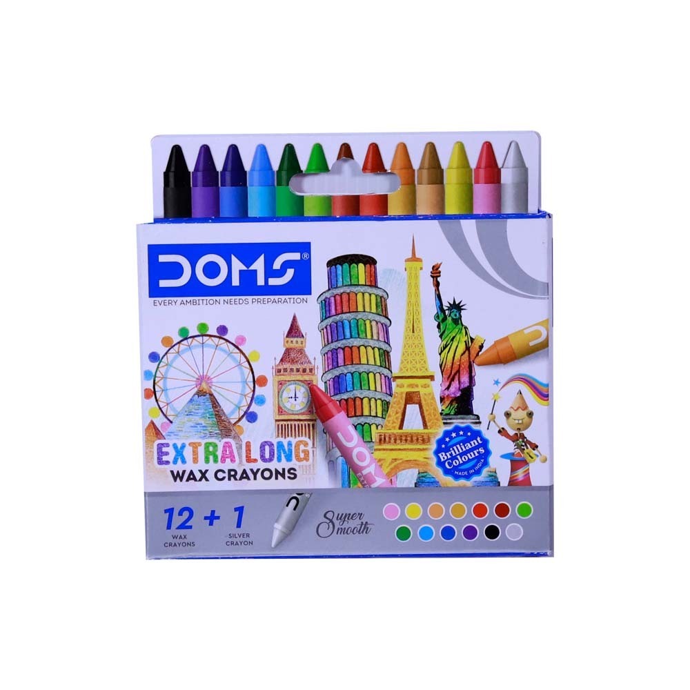 Doms Wax Crayons 13PCS Art No.7124