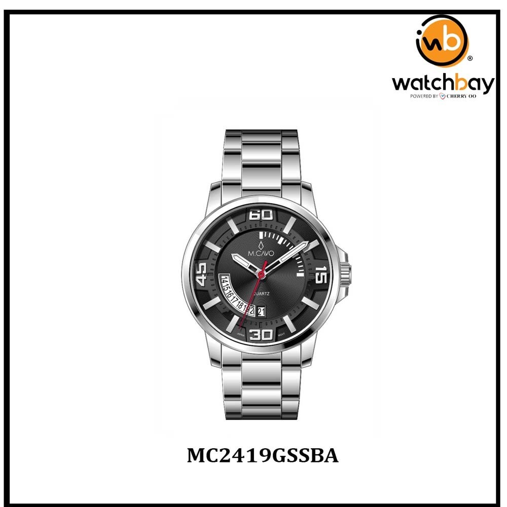 M.Cavo Men Watch MC2419GSSBA Cherry Oo