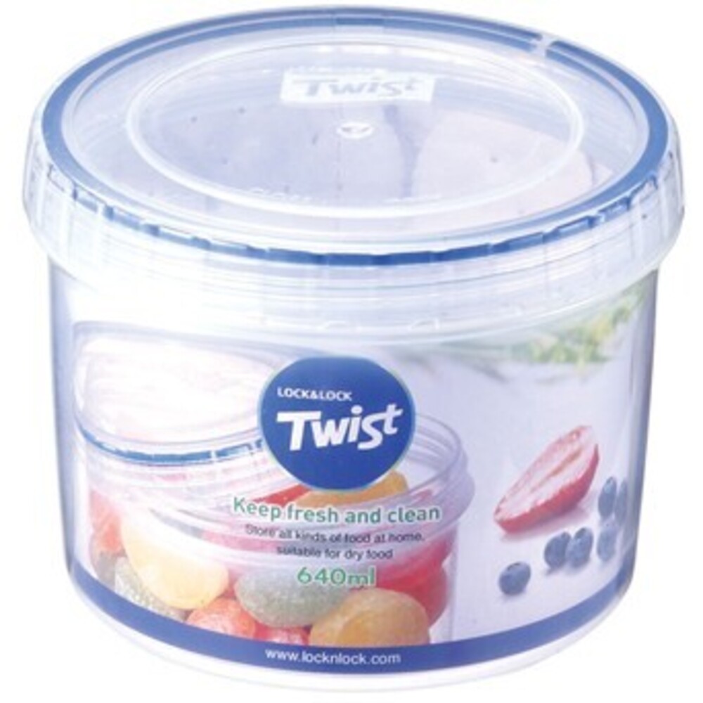 LLS131 Lock & Lock Twist Container Round 640ML