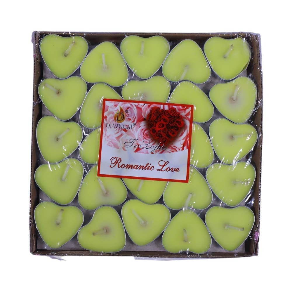 Uncle Gyi Heart Shaped Tea Light Candles Set (25PCS x 1Box) CL-4