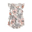 Baby Girl Floral Print Flutter-Sleeve Naia Romper 20587326