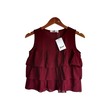 Kudos Floral Chiffon Woman Blouse Ruby Pink B-002 Small
